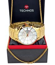 Relógio Masculino Dourado Technos Skymaster 2117LAX/4B Original