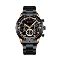 Relógio Masculino Esportivo Curren - Cronógrafo de Quartzo, À Prova D'água e com Caixa de Aço