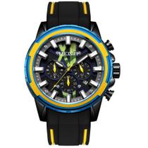 Relógio Masculino Esportivo de Quartzo com Pulseira de Silicone Data Automática
