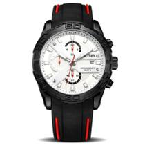 Relógio Masculino Esportivo de Silicone Movimento Quartzo Luminoso