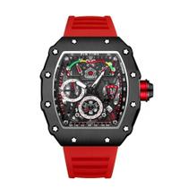 Relógio Masculino Esportivo Pintime Hip Hop Grafite Silicone
