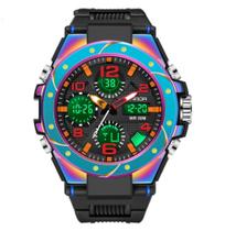 Relógio Masculino Esportivo Sanda Duo Digital Prova D'água Relógio Masculino Esportivo Sanda Duo Digital Prova D'água