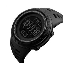 Relógio masculino esportivo skmei 1251 preto borracha digital a prova dágua militar