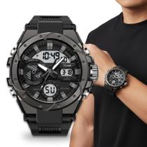 Relógio Masculino Esportivo Social Esporte Casual Pulseira Borracha Relógio Masculino Esportivo Social Esporte Casual Pulseira Borracha