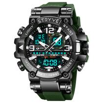 Relógio Masculino Esportivo Stryve 8025 AnaDigi Original Led