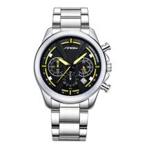 Relógio masculino estilo moderno de quartzo em aço inoxidável - Relógio masculino estilo moderno de quartzo em aço inoxidável -