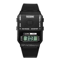 Relógio Masculino fala hora deficiente visual presente Relógio Masculino fala hora deficiente visual presente