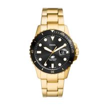 Relógio Masculino Fossil FS5990 GMT 46mm Aço Inoxidável Dourado Relógio Masculino Fossil FS5990 GMT 46mm Aço Inoxidável Dourado
