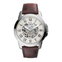 Relógio Masculino Fossil Grant Automatic - Aço Inoxidável ME3099 - Prata e Marrom