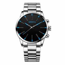Relógio Masculino Geneva Metal Luxo Elegante Casual