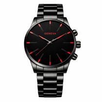 Relógio Masculino Geneva Metal Luxo Elegante Casual