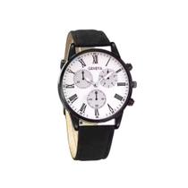 Relogio Masculino Geneva Preto Casual Alta Elegância - Promoção