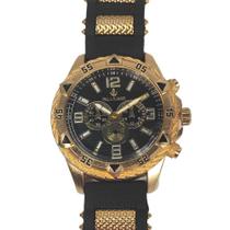 Relógio Masculino Golden Luxo À Prova D'água PLJ