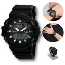 Relógio Masculino ISACLOCK Anadigi Esportivo Tático À Prova D'água 50M com Cronômetro e Luz Interna Mep001 Relógio Masculino ISACLOCK Anadigi Esportivo Tático À Prova D'água 50M com Cronômetro e Luz Interna Mep001