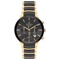 Relógio Masculino Js25bdd-2p Cronógrafo Pulseira em Aço com Cerâmica Dourado Technos Relógio Masculino Js25bdd-2p Cronógrafo Pulseira em Aço com Cerâmica Dourado Technos