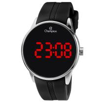Relógio Masculino Led pulseira silicone Champion Qtz CH40188