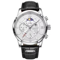 Relógio Masculino LIGE 8932 Casual Pulseira em Couro Relógio Masculino LIGE 8932 Casual Pulseira em Couro