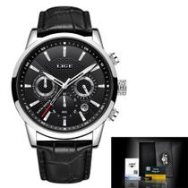 Relógio Masculino LIGE 9866 À Prova D'Água - ElaShopp