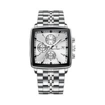 Relógio Masculino Luminous À Prova D'Água Em Aço Inoxidável Cronógrafo Com Data Relógio Militar