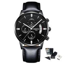 Relógio Masculino Luxo Couro Analógico Nibosi 2309 Relógio Masculino Luxo Couro Analógico Nibosi 2309
