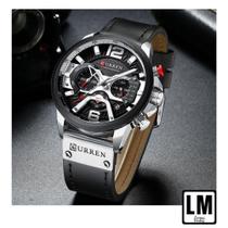 Relógio Masculino Luxo Curren 8329 - Com estojo - Várias Cores