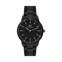 Relógio Masculino Luxo Preto Belmont Full Black 40mm Saint Germain