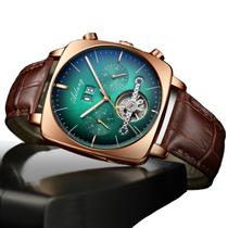 Relógio Masculino Luxo Quartzo Social Sport Clássico Couro - Ailang classico luxo quadrado