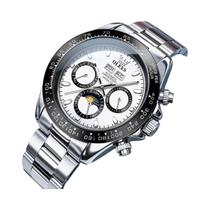 Relógio Masculino Luxuoso Cronógrafo Automático Mecânico À Prova D'Água Luminosa OLEVS 6654 Marca