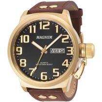 Relógio Masculino Magnum Couro Marrom MA32952P