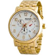 Relógio Masculino Magnum Cronógrafo Ma35226H - Dourado