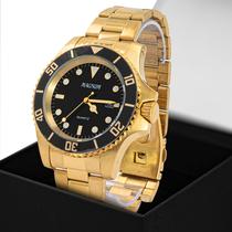 Relógio Masculino Magnum Dourado Original Prova D'água Garantia 2 anos - MAGNUN