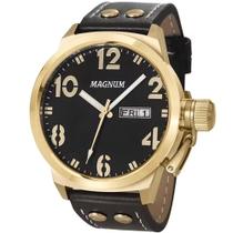 Relógio Masculino Magnum MA32783U Dourado Preto Original