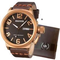Relógio Masculino Magnum Ma33399z Couro Original Com Garantia