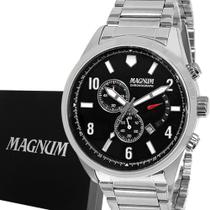 Relógio Masculino Magnum Prata Original 2 Anos De Garantia
