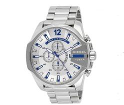 Relógio Masculino Mega Chief Dz4477 Prata 52mm Caixa