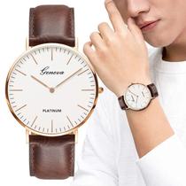 Relógio Masculino Minimalista Ultrafino Geneva + Caixa