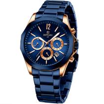Relógio Masculino Moda Casual Aço Inoxidável Impermeável Luminoso Relógio Masculino Moda Casual Aço Inoxidável Impermeável Luminoso
