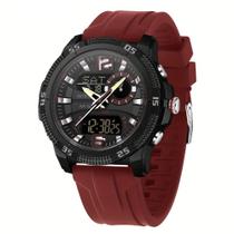 Relógio Masculino Moda Quente Tendência Eletrônico Horário Duplo