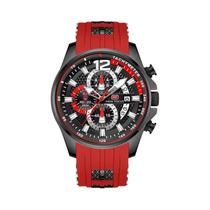 Relógio Masculino Moderno Casual De Quartzo Luminoso À Prova d'Água Com Pulseira De Silicone Design
