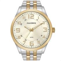 Relógio Masculino Mondaine Bicolor Analógico Prova D'Água 99421GPMVBE4