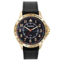 Relógio Masculino Mondaine Casual Couro Preto 99666GPMVDH2
