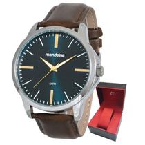 Relógio Masculino Mondaine de Pulso Pulseira em Couro Marrom Relógio Masculino Mondaine de Pulso Pulseira em Couro Marrom
