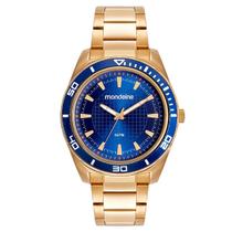 Relógio Masculino Mondaine Dourado à Prova D'água 50 Metros 53521GPMVDE4