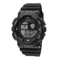 Relógio Masculino Mormaii Wave Digital Mo3415a/8P Preto/laranja