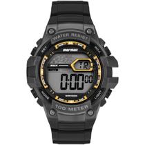 Relógio Masculino Mormaii Wave Preto Amarelo Digital Sport À Prova D'água 10ATM 100m MO3480AB/8Y Relógio Masculino Mormaii Wave Preto Amarelo Digital Sport À Prova D'água 10ATM 100m MO3480AB/8Y