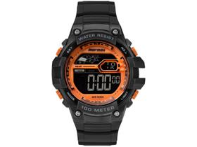 Relógio Masculino Mormaii Wave Preto Laranja Digital Sport À Prova D'água 10ATM 100m MO3480AC/8L