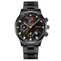 Relógio Masculino Mreurio Aço Inox 42mm Quartz