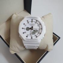 Relógio Masculino Multifunções Luz LED Branca Anticolisão Relógio Esportivo