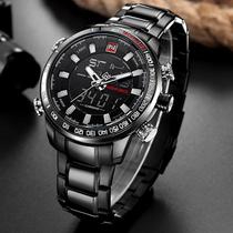 Relógio masculino naviforce importado modelo 9093 black