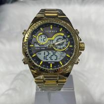 Relógio Masculino New Rex - Design Luxuoso e Elegante, A Prova D"Água, Prata e Azul 1892